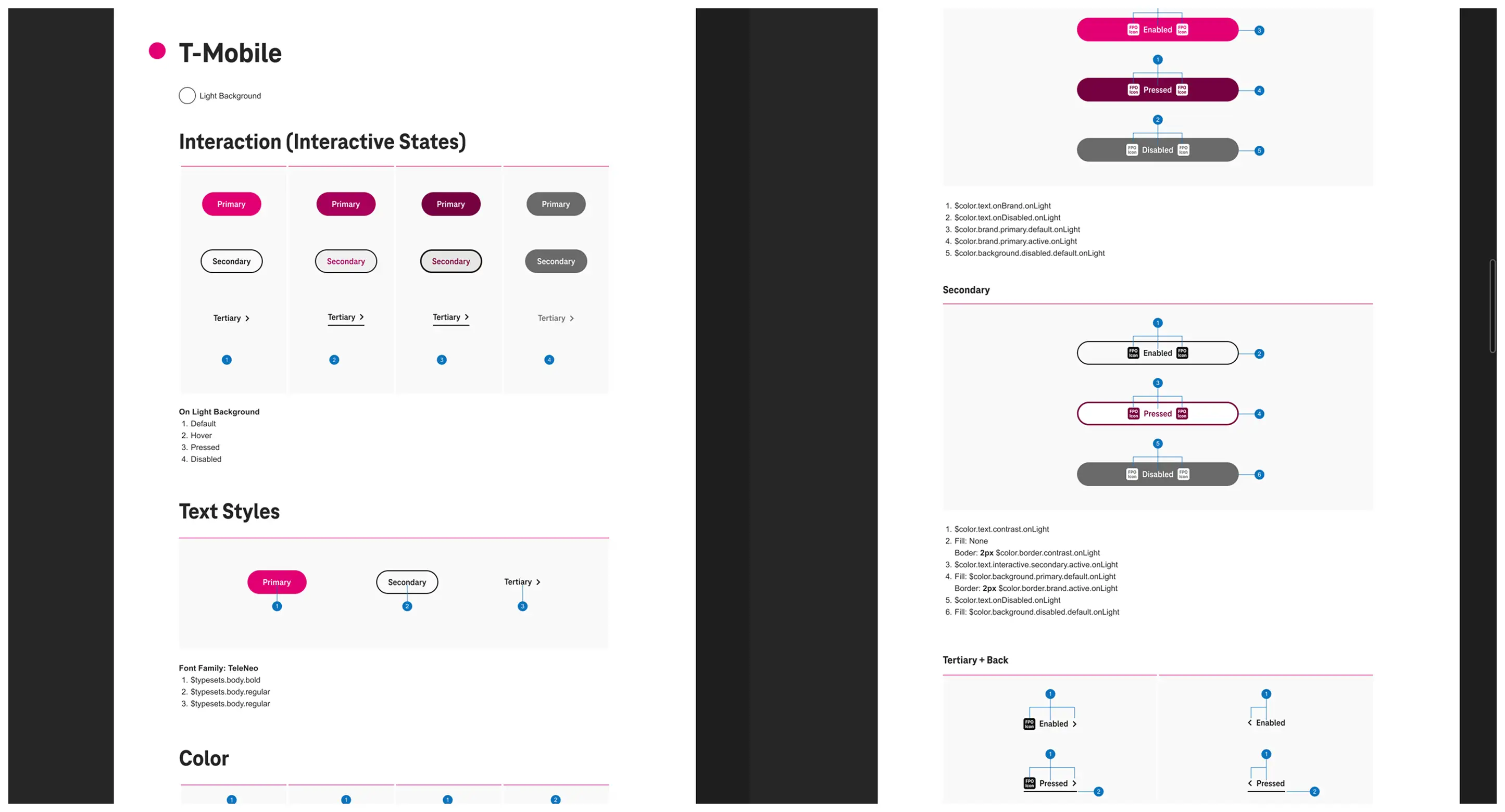 Sample of button design